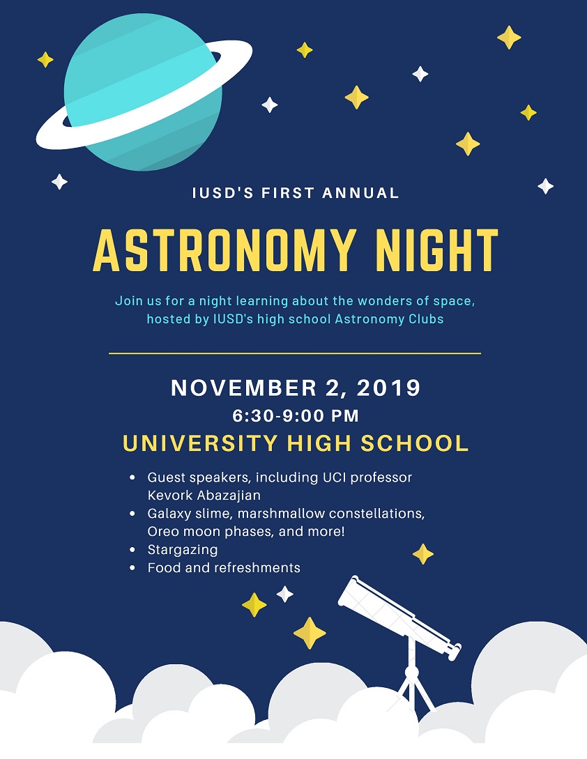 Astronomy Night Flyer
