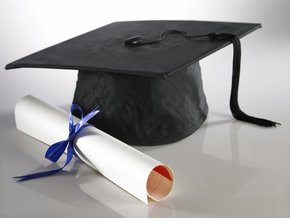 graduation hat and diploma