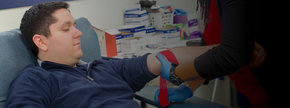 Person donating blood