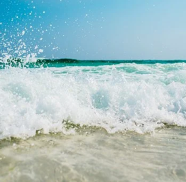a wave crashing