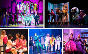 Students performing in spring theater productions at IUSD high schools.