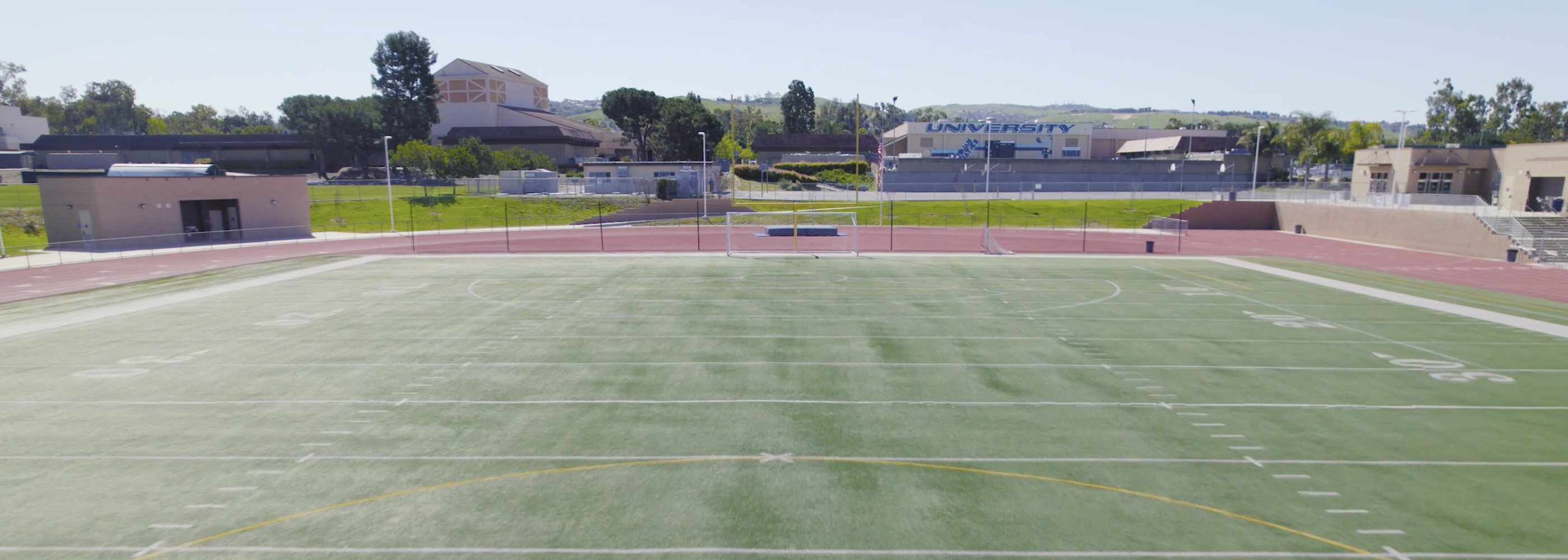 school football field