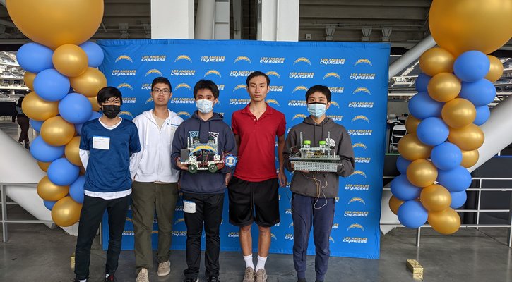 Teams with their robots