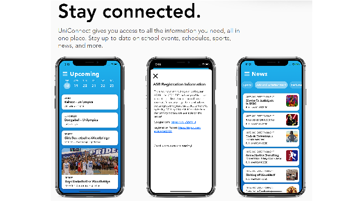 Uni Connect App Screenshots